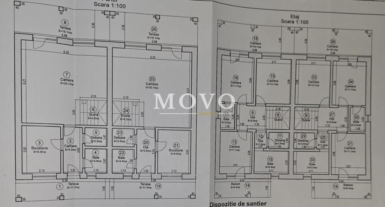 1/2 Duplex 4 camere | 3 Bai | 130mp | 50mp terase | Giroc- Calea Urseni – fotografia 15 din 15