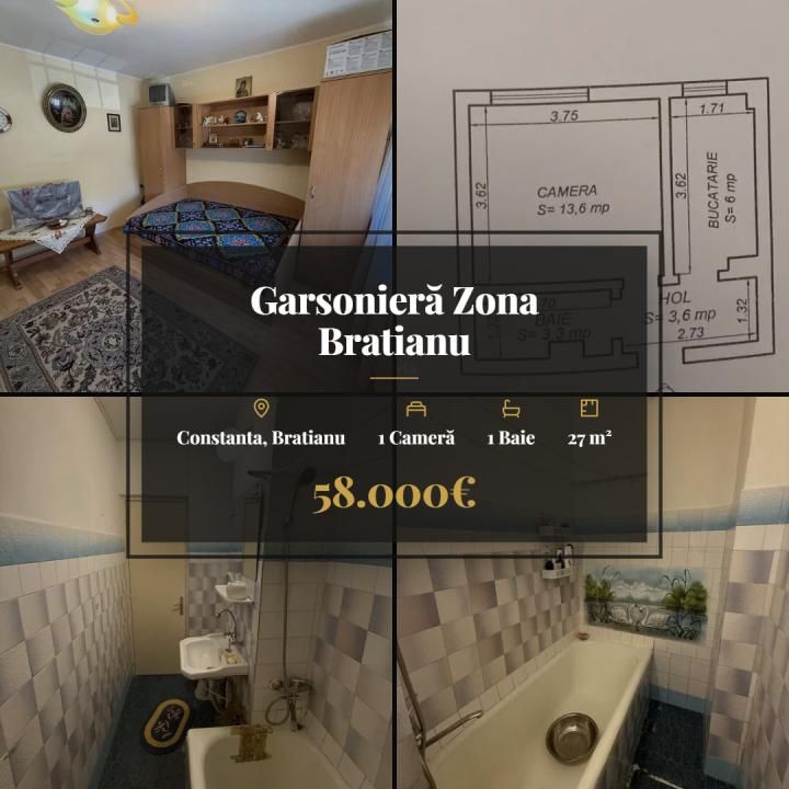Garsonieră Zona Bratianu – fotografia 1 din 15