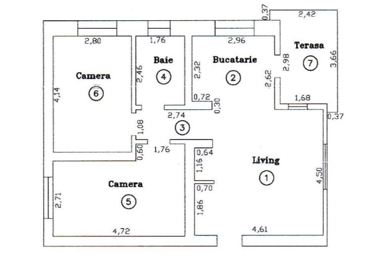 Apartament la parter, 3 camere, 60 mp utili - Dumbravita – fotografia 7 din 7