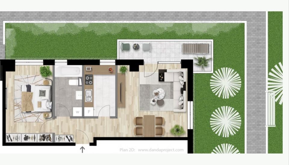 Apartament semifinisat 2 camere   cart Marasti/Intre Lacuri – fotografia 1 din 3