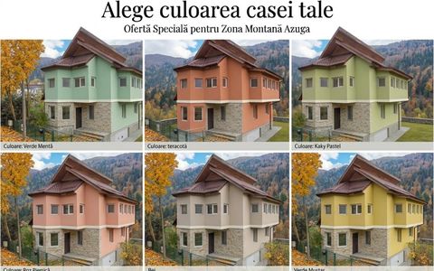 Vilă D+P+1+Pod în Azuga – Vedere Spectaculoasă spre Varful Cazacu