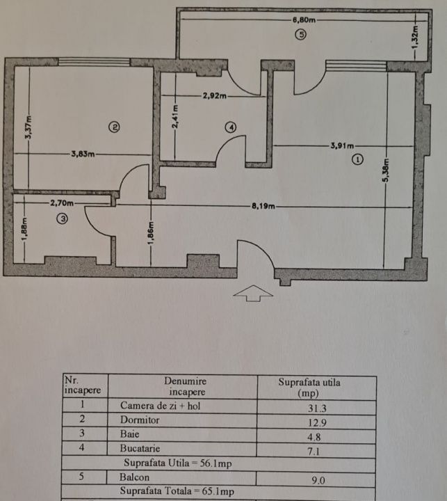 Apartament 2 camere – Strada Teilor | Bloc 2020 | Zonă premium – fotografia 8 din 8
