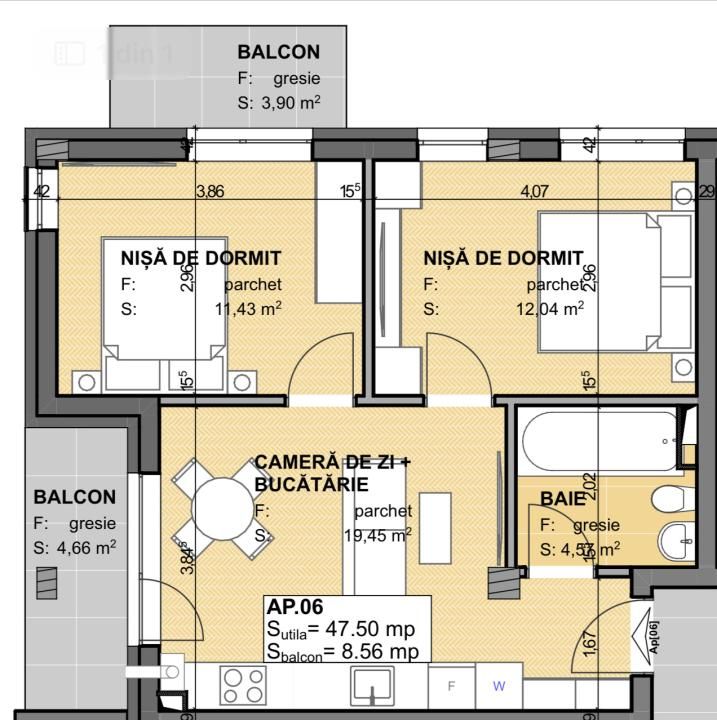 Exclusivitate !! Com 0%!Apartament premium cu 3 camere finisat in Apahida Estimo – fotografia 16 din 16
