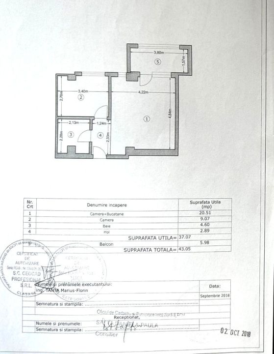 Apartament 2 camere 37MP | Chiajna | Mobilat si utilat | Bloc nou | – fotografia 12 din 12