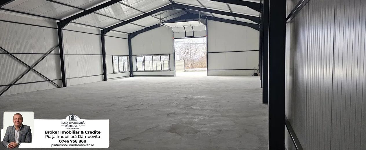 ÎNCHIRIERE Hală / Depozit 370 mp – Aninoasa, Dâmbovița – Nouă/Gata de Utilizare – fotografia 1 din 6
