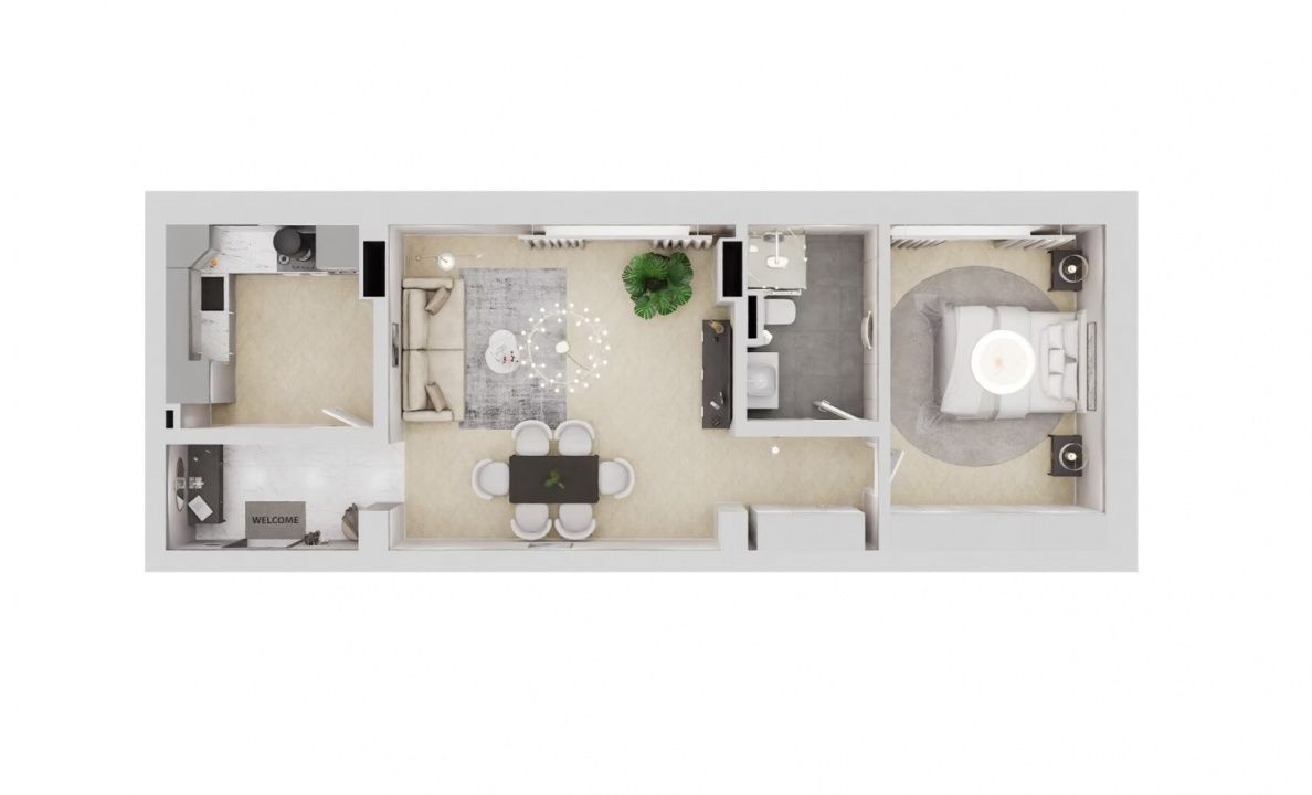 Apartament 2 camere de vanzare in Tomis Nord - Madrid Park – fotografia 1 din 12
