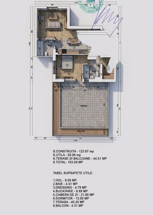 High Garden East Obor-Apartament 2 camere cu terasă de 30mp-TVA inclus – fotografia 31 din 31
