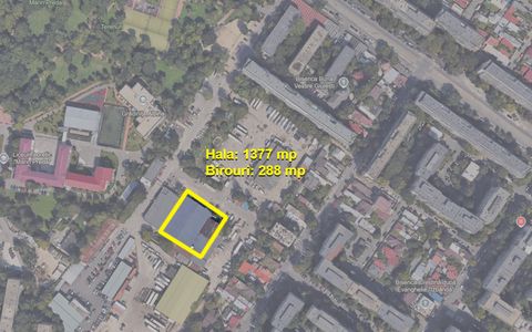 Hala 1.377 mp si birouri 288 mp - productie sau depozitare - central Bucuresti