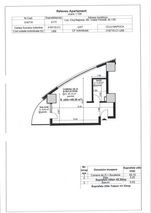 Apartament o camera, 45,3 mp, et. 8, West City Tower – fotografia 3 din 4