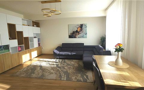 Apartament cu 3 camere, finisat, mobilat și utilat complet, situat în Baciu