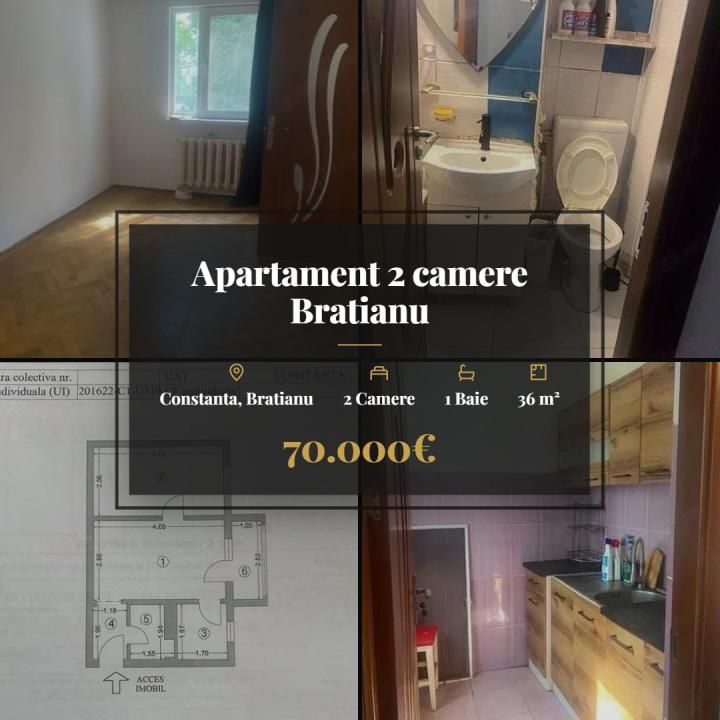 Apartament 2 camere Bratianu – fotografia 1 din 6