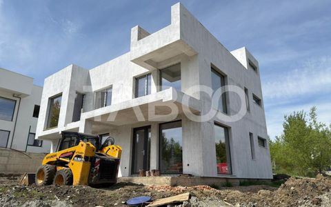Vila premium Cisnadioara – panorama piscina infinity si teren 485 mp