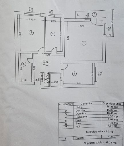Apartament 90 mp, 3 camere, 2 băi și parcare inclusă – Muzeul Apei – fotografia 7 din 7