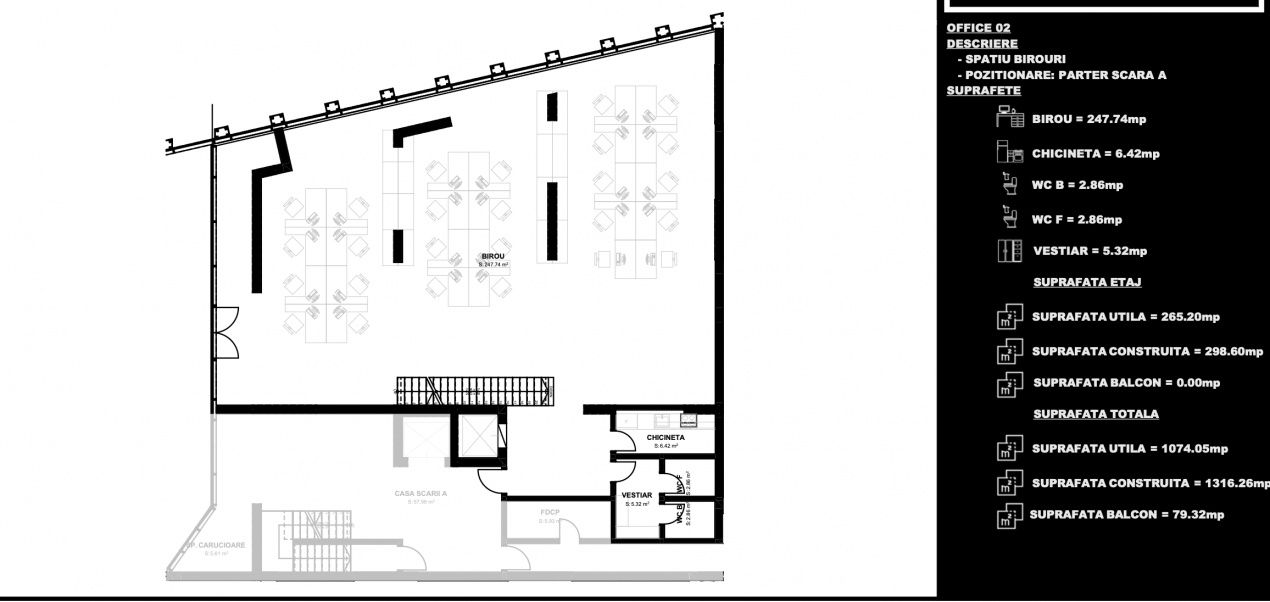 Spațiu de birouri premium 1074 mp – Centrul Istoric Brașov – fotografia 13 din 14