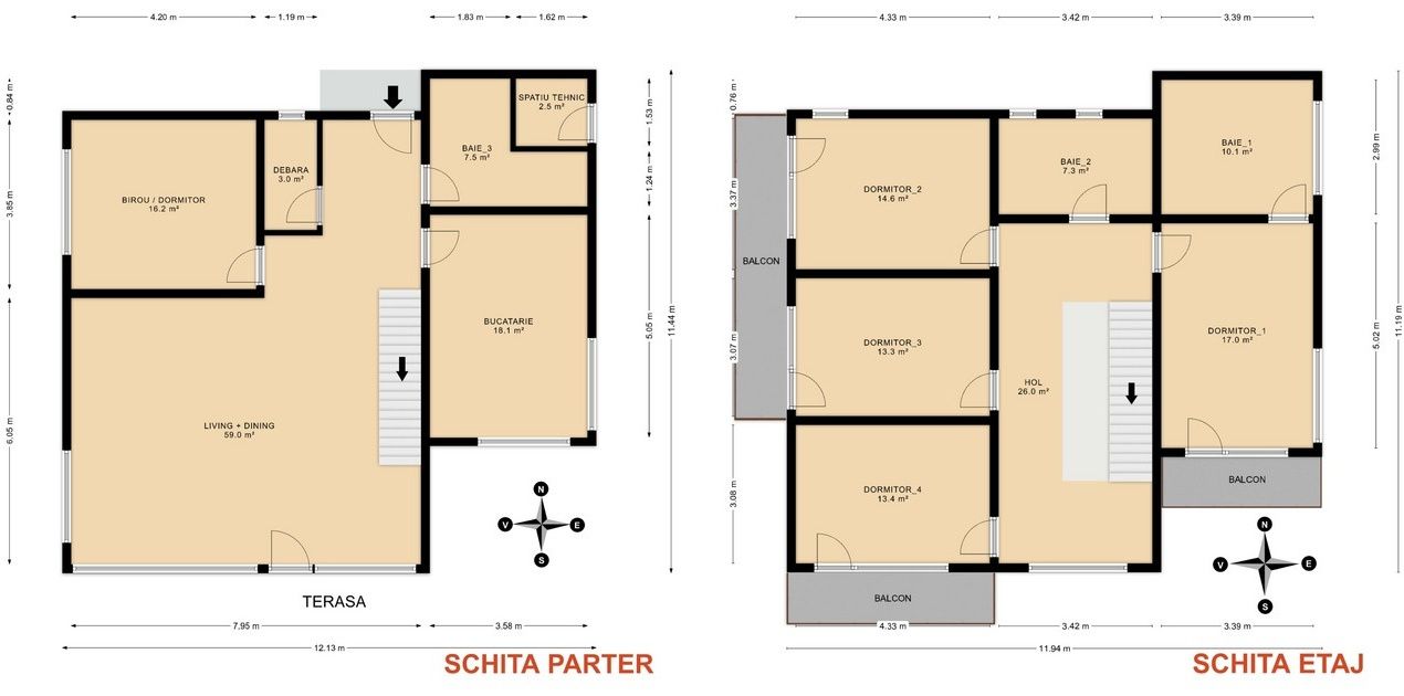 Casa individuala, 200 mp, teren 500 mp-Someseni – fotografia 11 din 11