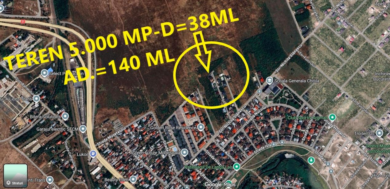 Mogosoaia-Teren 5.000 mp Str. Nichita Stănescu – Pretabil Proiect Imobiliar – fotografia 2 din 3