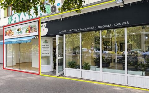 Spatiu comercial de inchiriat | Titulescu stradal | 56mp + 64mp = 120mp