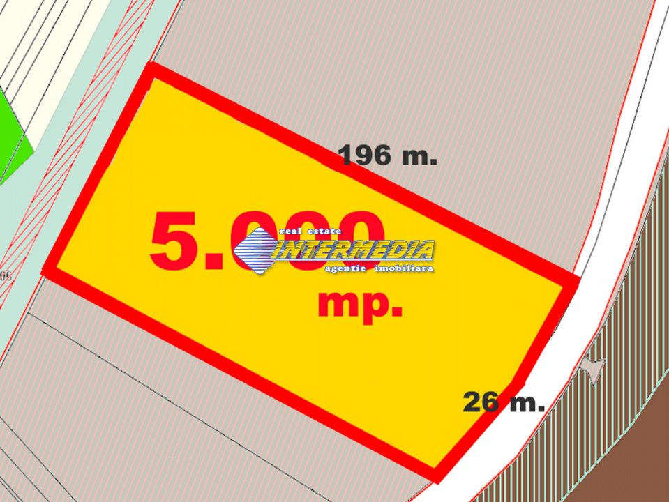 Teren Intravilan vanzare 5000 mp la DN iesire Alba spre Sebes deschidere 26 m – fotografia 3 din 4