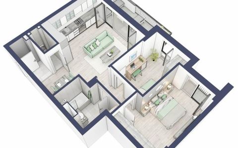 Apartament 3 camere, etaj 1, intabulare vara 2026