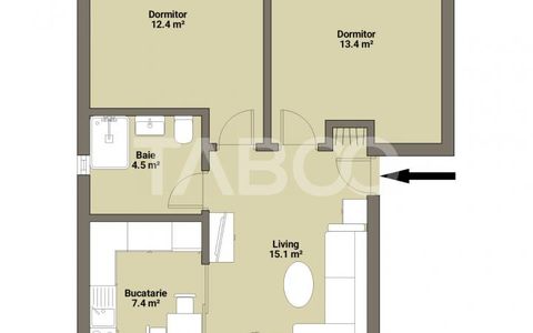 Apartament de vanzare 3 camere 2 balcoane in zona Selimbar SIbiu