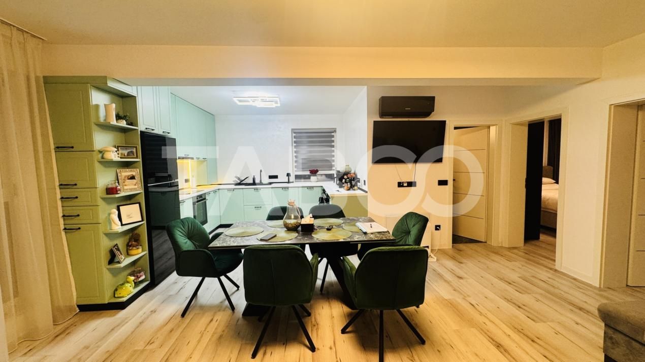 Apartament modern 3 camere de vanzare mobilat utilat 2 locuri parcare – fotografia 12 din 13