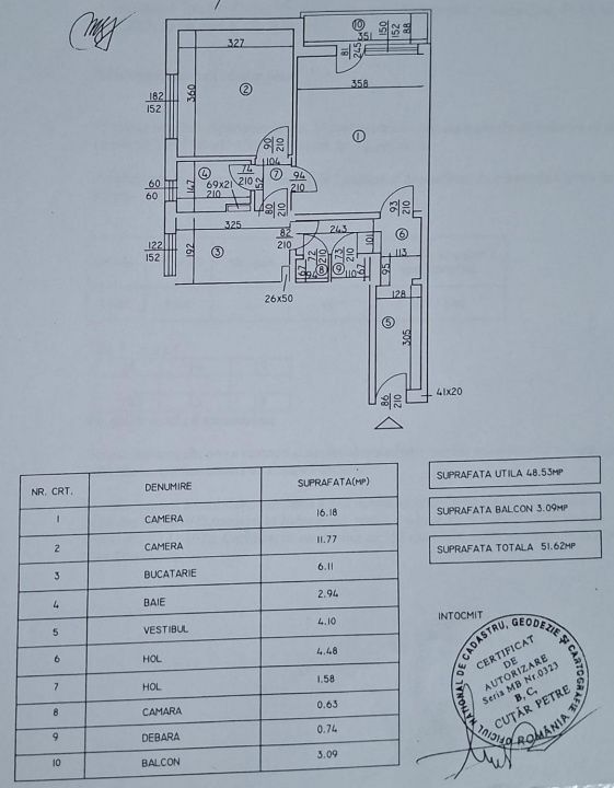 2 camere decomandate lângă Parcul Moghioroș | Renovat | Etaj 2/10 – fotografia 10 din 10