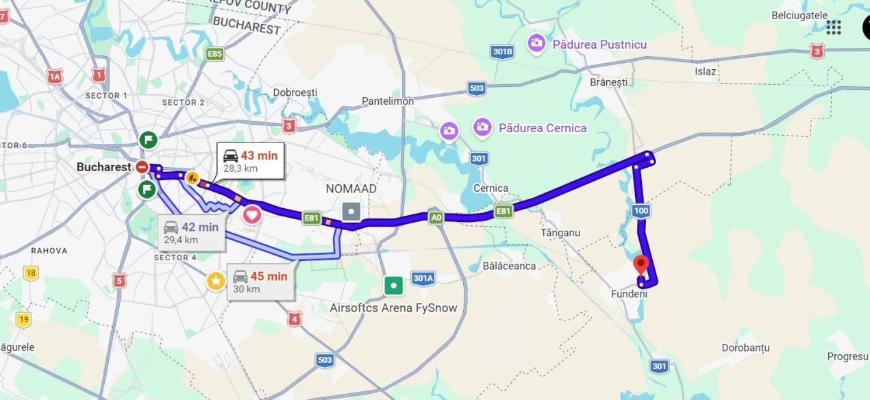 TEREN 828 MP + CASA 63 mp demolabila, Fundeni - Frunzaresti, Toate utilitatile – fotografia 3 din 4