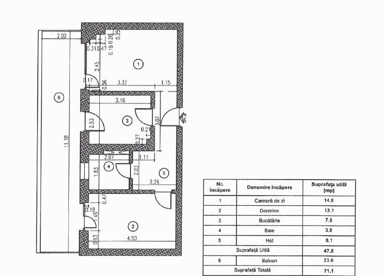 Apartament 2 camere de vanzare, PRIMA VISTA, zona NORD – fotografia 4 din 5