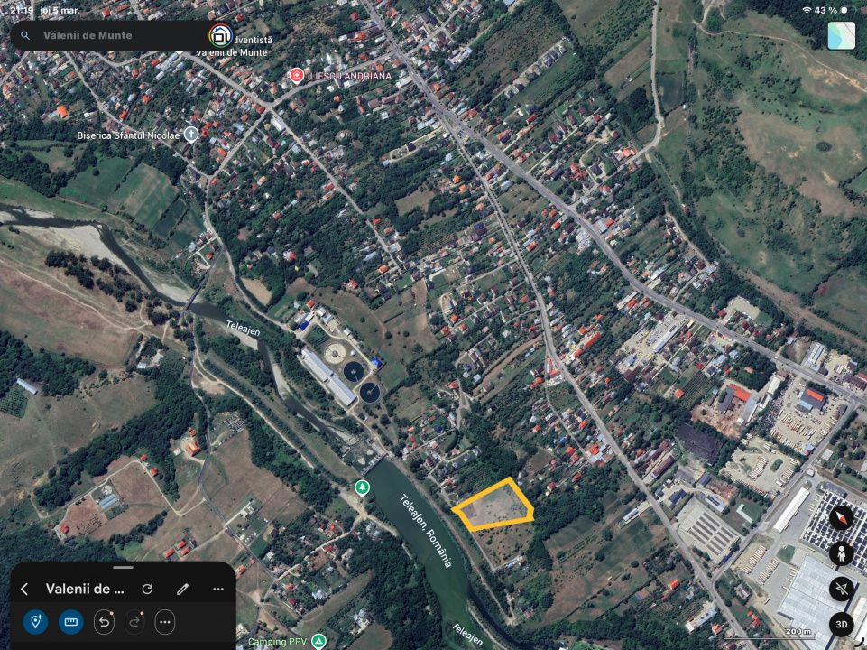 Teren intravilan Vălenii de Munte – 9.123 mp | Deschidere 45 ml | Lângă râu – fotografia 23 din 29
