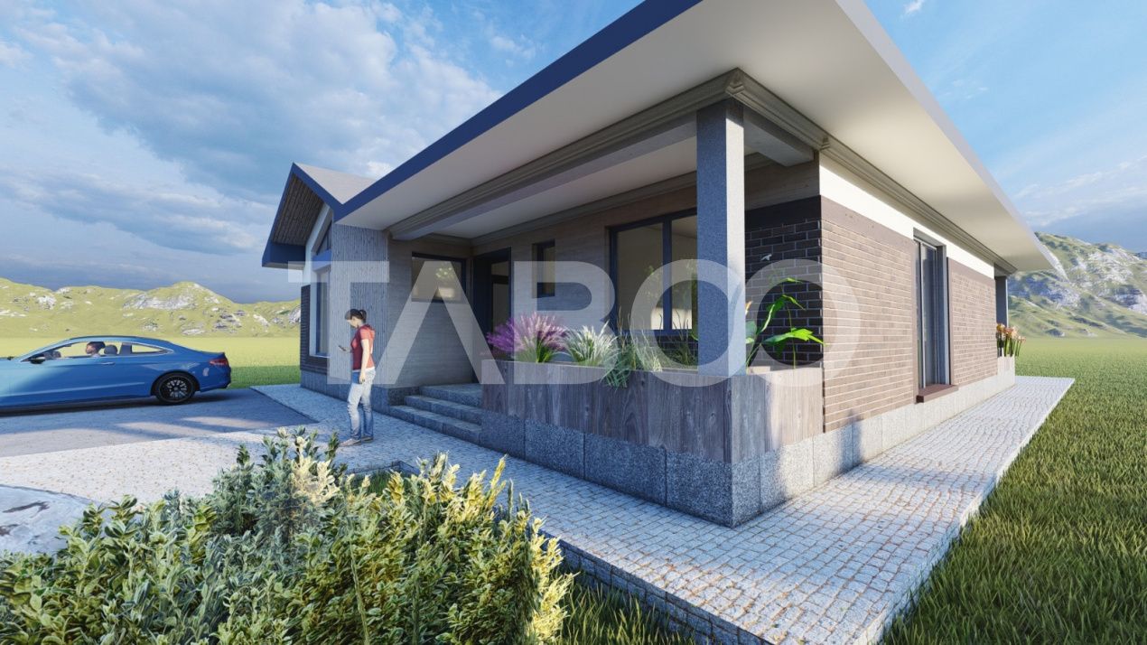 Casa de vanzare cu 3 camere 500mp teren Sura Mica Sibiu – fotografia 5 din 6