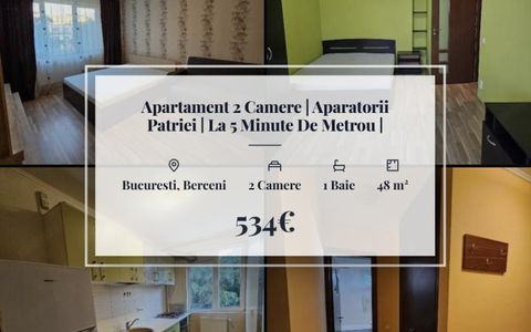 Apartament 2 Camere | Aparatorii Patriei | La 5 Minute De Metrou |