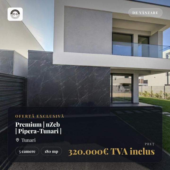 Vilă Premium| 5 Camere | Pipera Tunari | – fotografia 1 din 23