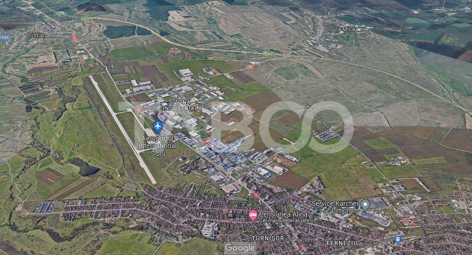 Teren intravilan 6796 mp deschidere 26m in Sibiu zona Industriala Vest – fotografia 1 din 1
