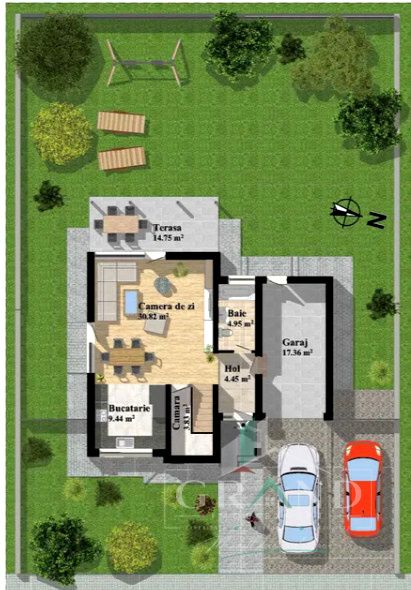 OPORTUNITATE! Casă individuală | 4 camere | 3 băi | Garaj | Teren 450 mp| Dezmir – fotografia 21 din 22
