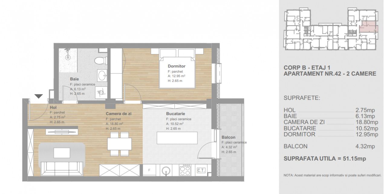 Apartamente noi in ansamblul rezidential, zona Tineretului, Floresti,TVA INCLUS – fotografia 5 din 5