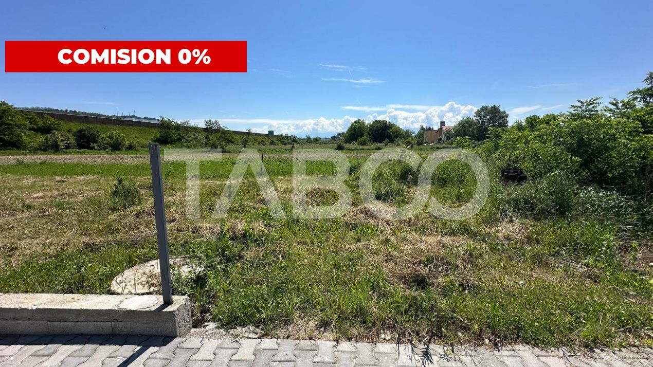 Teren COMISION 0%  890 mp  intravilan de vanzare zona Lazaret Sibiu – fotografia 1 din 5