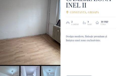 Apartament 2 camere de vanzare  în Zona Inel II, Constanta