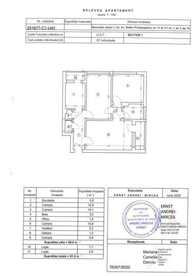 3 Camere de inchiriat | Dorobanti | Ultilat & Mobilat | Reabilitat | – fotografia 5 din 6