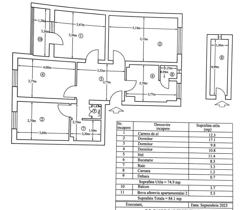 CENTRAL | Apartament 4 camere | Parter | pretabil spatiu comercial – fotografia 1 din 10