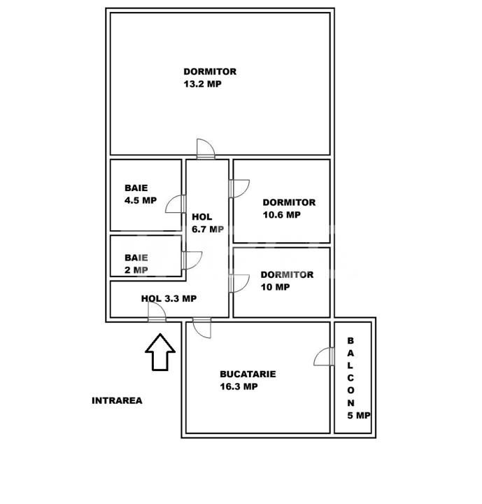 Apartament de vanzare 3 camere decomandat Mihai Viteazul bloc cu lift – fotografia 3 din 17