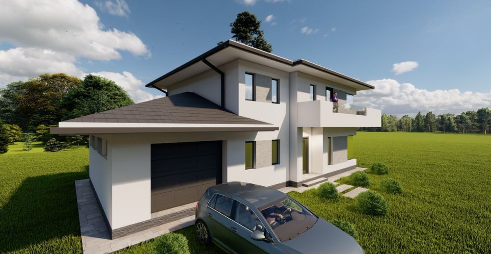 Casa unifamiliala 140mpu cu garaj la intrare in Chinteni – fotografia 7 din 22
