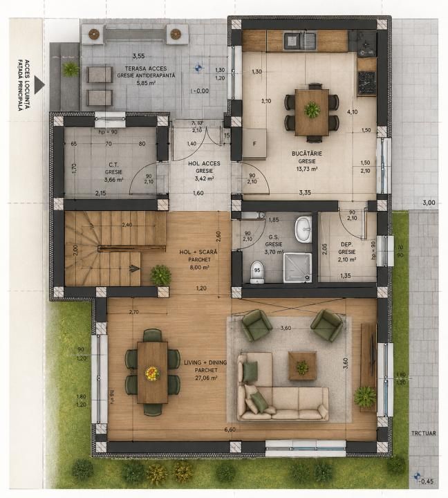 CASA INDIVIDUALA, 4 CAMERE, 2 BAI, 500 MP TEREN, MIROSLAVA – fotografia 3 din 3