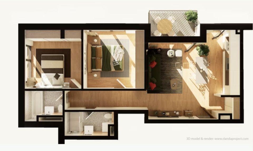 Apartament semifinisat 3 camere   cart Marasti/Intre Lacuri – fotografia 1 din 3