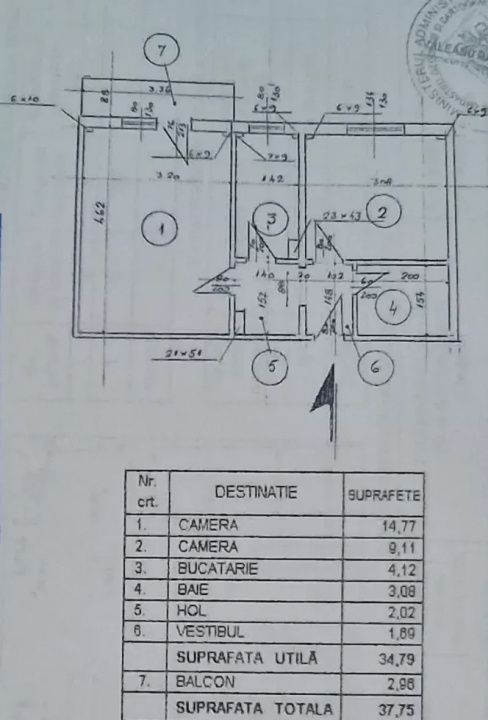 2 Camere Decomandat | Brâncoveanu-Huedin | Etaj 7 | Luminos | Gata de Mutare – fotografia 8 din 8