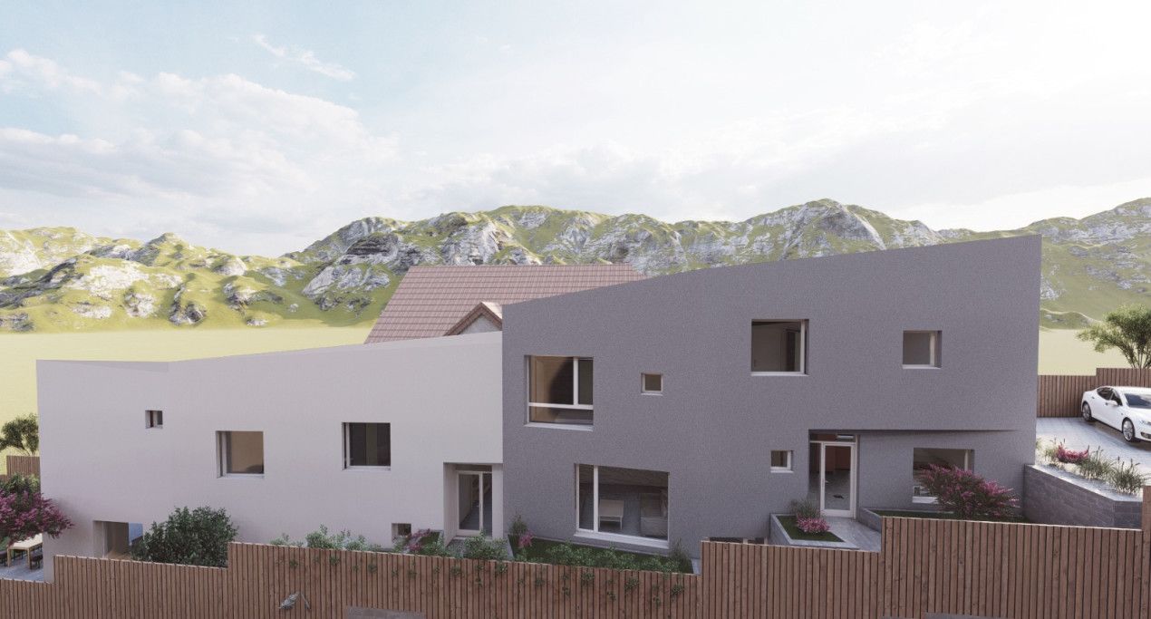 Casă cuplată, 122 mp utili+curte privată 285 mp | Demisol + Parter | Semifinisat – fotografia 5 din 9