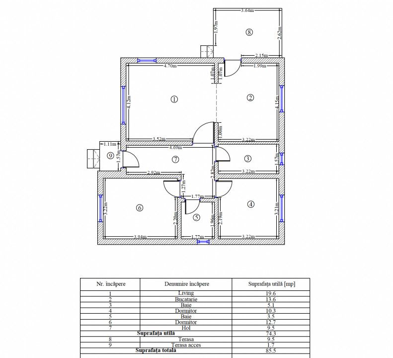 Casa Individuala Oituz | 85mp | incalzire pardoseala | teren 410mp – fotografia 5 din 13