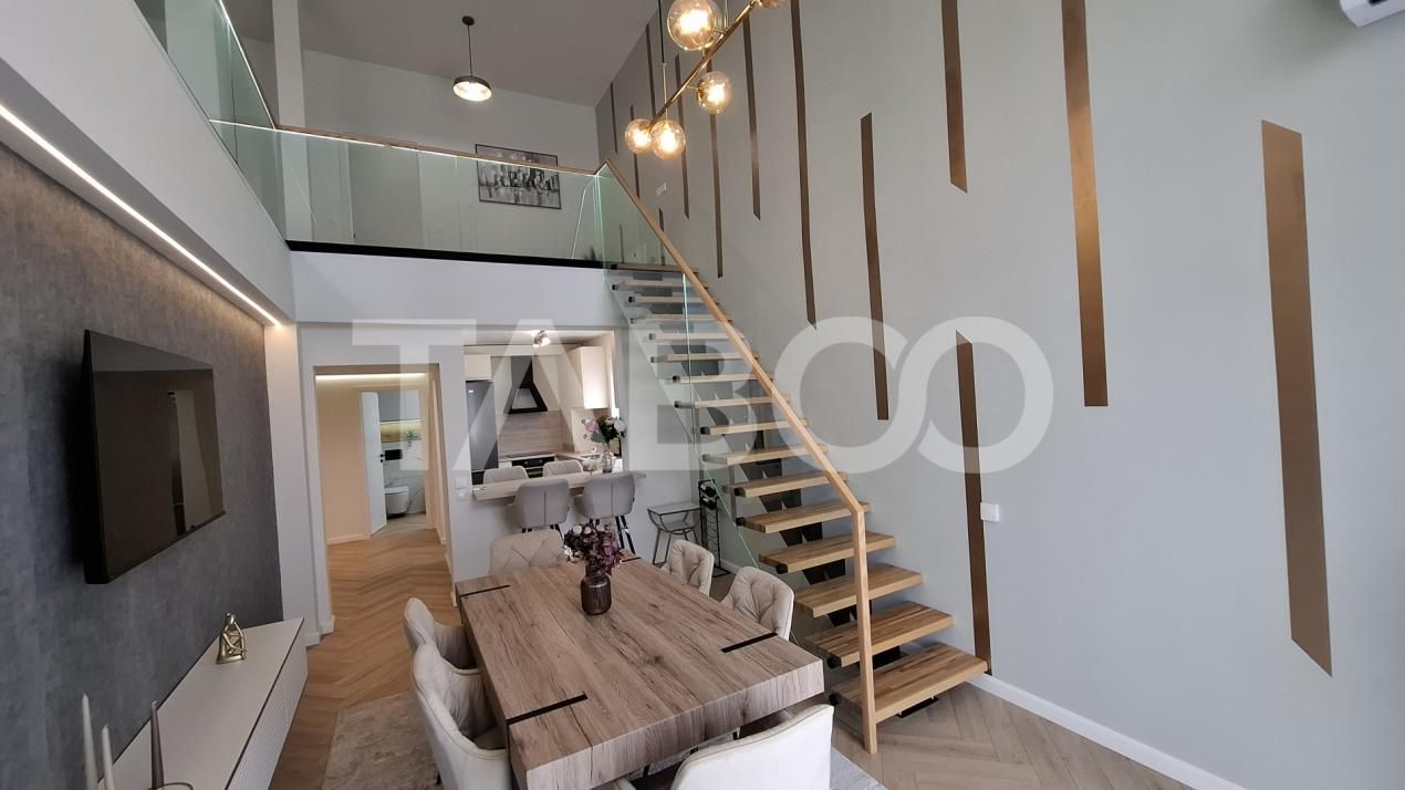 Penthouse lux ultrafinisat dotat si mobilat 2 nivele 131 mp si terasa – fotografia 1 din 20