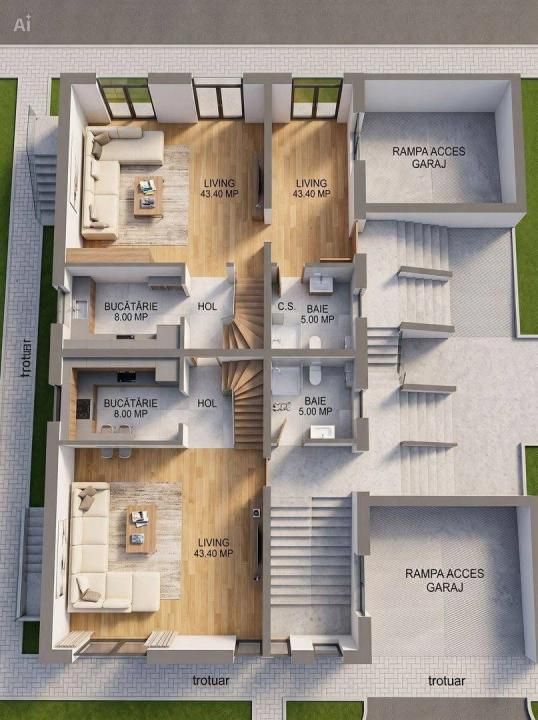 DUPLEX DE VÂNZARE – Strada Tineretului – fotografia 5 din 9