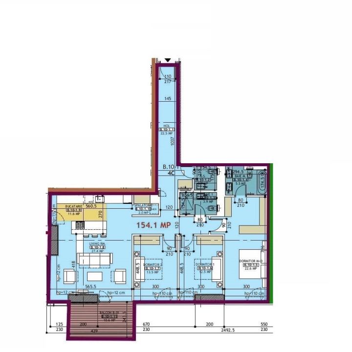 Panoramic View 16 Floor • 4 Rooms + 2 Parking • One Verdi Park • Floreasca – fotografia 9 din 22
