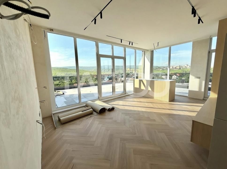 Penthouse de vanzare zona Gheorgheni vedere panoramica finisat premium – fotografia 1 din 12